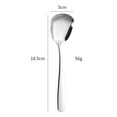 thumbnail image 2 of Cqxid Tableware Under $5 Arithmeticn Square Head Stainless Spoons Square Head Stainless Serving Spoons Table Spoons Dinner Spoons Flat Square Spoon Korean Square Sugar Spoon, 2 of 8