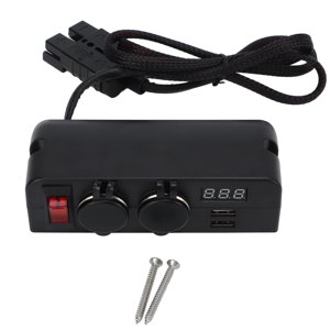 Adaptateur de chargeur de voiture 2 USB Adaptateur de batterie d'alimentation d'affichage numérique de la prise de charge
