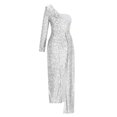 thumbnail image 3 of UPPADA Robe de Cocktail pour Femmes à Manches Longues Robe d'Invitée de Mariage Fente Latérale Robe Formelle Évasée Taille Haute Robe de Fête Robe de Bal Robe de Cocktail Extérieur, 3 of 7