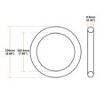 thumbnail image 3 of Unique Bargains O-Rings Nitrile Rubber 202.8mm Inner Diameter 220mm OD 8.6mm Width Round Seal Gasket 2Pcs, 3 of 3