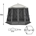 thumbnail image 2 of CazToi Pop Up Canopy Tent 6x6 FT, Hexagonal Outdoor Portable Shade Tent, 2 of 7