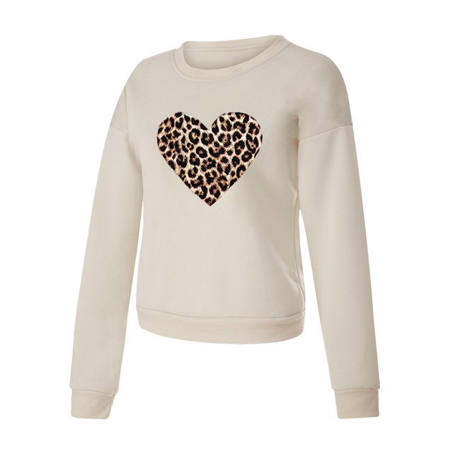 T-Shirt à Manches Longues pour Femmes, à Blocs de Couleur, Imprimé Vache, Col à Bretelles