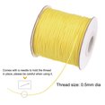 thumbnail image 3 of Unique Bargains Beading Thread Bracelet Weave Bead Craft Cord 0.5mm 159M/Roll (173-Yards) Decorative String, Yellow, 3 of 7