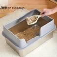 thumbnail image 5 of Stainless Steel Cat Litter Pan, Oversized Semi-Closed Stainless Steel Cat Litter Box, Pet Supplies, 5 of 5