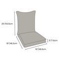 thumbnail image 5 of Coussin de luxe à haut dossier avec oreiller HOMETRENDS, 5 of 5