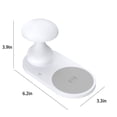 thumbnail image 3 of HOARBOEG LED Smart Wireless Charging Night Light Multifunctional Bedroom Bedside Office Creativeness Atmospheres USB Mushrooms Small Table Lamp Clearance Sale Holiday Gifts, 3 of 7