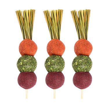 GROWTH TANK 3x Hamster Chew Toy Pet Teeth Grinding Toy Natural Hay Sticks Teeth Grinding Toy Candied Haws
