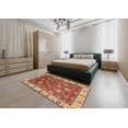 thumbnail image 4 of Ahgly Company Indoor Round Abstract Red Oriental Area Rugs, 4' Round, 4 of 6