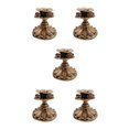 thumbnail image 2 of Thinsony Pillar Candle Holder Candlelight Home Decor Party for Dining Christmas Bronze Type A 5Set, 2 of 6