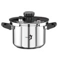 thumbnail image 1 of TIBORANG 6.3 QT Stainless Steel Pressure Cooker, [Multi-Cooker for Gas & Induction Stove] [Saves 70% Cooking Time] [One-Hand Operation], Family Size, 1 of 9