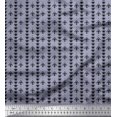 thumbnail image 1 of Soimoi Polyester Crepe Fabric Dot & Fleur De Lis Damask Decor Fabric Printed Yard 52 Inch Wide, 1 of 3