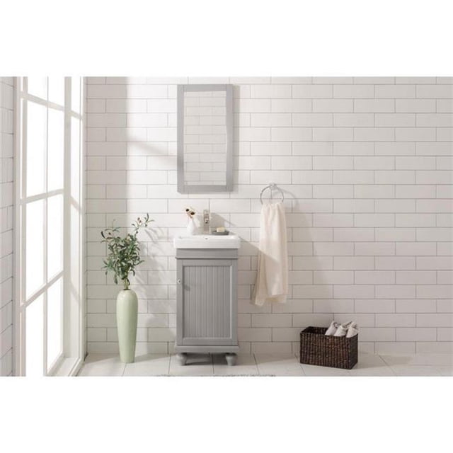 Legion Furniture WLF9218-G Meuble-Lavabo de Lavabo de 18 Po, Gris