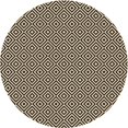 thumbnail image 1 of Ahgly Company Tapis Rond Lavable en Machine Intérieur Transitionnel Pêche Orange Profond, 5 Pieds Rond, 1 of 7