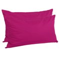 thumbnail image 1 of Zippered Cases Pillowcases Covers Egyptian Cotton 2-Pack (20 x 36 Inch, Fuchsia), 1 of 5