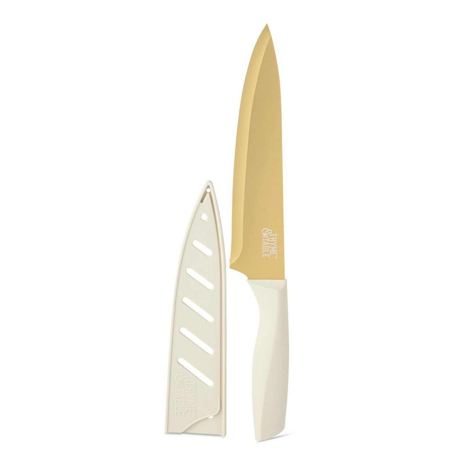 Thyme & Table Essential Edition 20-Piece Cutlery Knife Set, Taupe
