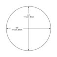 thumbnail image 4 of 44 Inch Round glass Table Top - Tempered - 14 Inch Thick - Flat Polished, 4 of 4