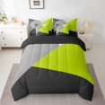 thumbnail image 2 of YST Geometric Triangle Bedding Set, 7-Piece, Modern Abstract, Twin, 2 of 5