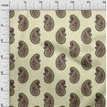 thumbnail image 2 of oneOone Cotton Silk Fabric Paisley Block Print Fabric BTY 42 Inch Wide, 2 of 4