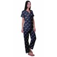 thumbnail image 3 of Moomaya Chemises de Pyjama avec Poches pour Femmes Ensemble de Pyjama en Coton Imprimé Vêtements de Nuit, 3 of 6