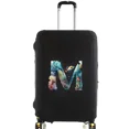 thumbnail image 1 of Luggage Covers Protective Cover Travel Luggage Scratch Proof Dust Cover Reusable Dust Cover Washable Fish Letter Print Pattern 8fish letter M L, 1 of 6