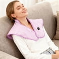thumbnail image 4 of Hearth & Gear Neck And Shoulder Heating Pad Fast Heating Portable Pad Adjustable USB Heating Pad Soft Gray Heating Pad For Home Travel Use Monkey Foot Weight Couch Bike Pedal Hand Heating Pads Travel, 4 of 4