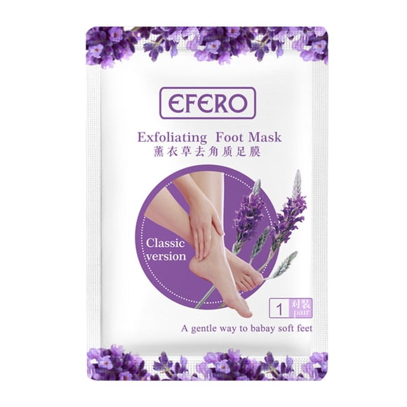 Foot Sock Exfoliating Pedicure Callus Patch Unisex Peeling Sock Foot Dead Dead Skin Remover Sheet, Lavender