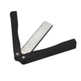 thumbnail image 2 of Sharpener Double Sided Portable Mini Foldable Sharpening Stone Grinderstone Household Kitchen Handheld Whetstone Household Tools Home for Hiking Black, 2 of 9