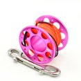 thumbnail image 1 of yingyy Keep Diving FXL-952 Aluminium Spool Reel Colorful Polyester Rope Hanging Rotary Reels Freediving Underwater Accessories Rose Red 15m, 1 of 6