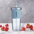 thumbnail image 3 of 700ML Acrylic Travel Tumbler with Lid Straw Insulated Reusable Plastic, 3 of 3