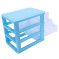 thumbnail image 5 of Mini Boîte de Rangement en Plastique Translucide de type Tiroir (Bleu 3 Couches), 5 of 5