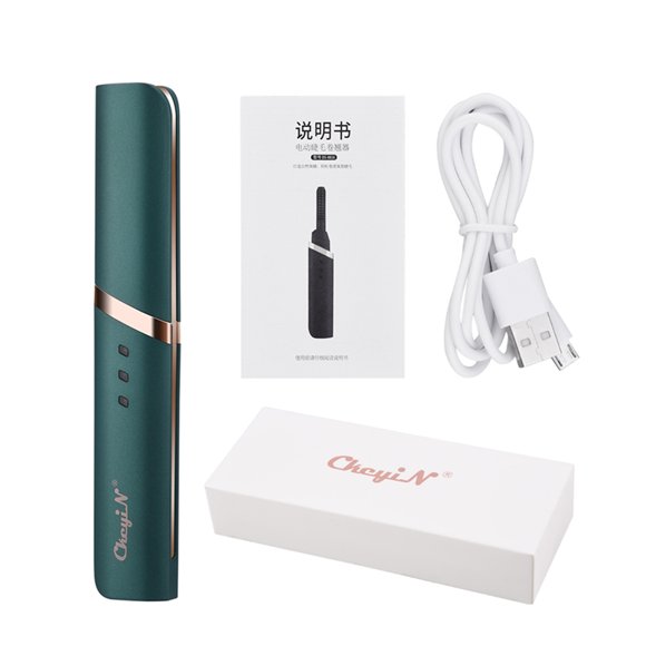 Ckeyin Electric Heating Eyelash Curler, 3 Adjustable Temperature USB Rechargeable, 10 Seconds Fast Heating and Long Lasting Curling Eyelash Curler