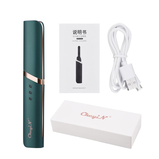 Ckeyin Coussin à Cils Chauffant Électrique Rechargeable USB à 3 Températures Réglables, Chauffage Rapide de 10 Secondes et Boucleur à Cils à Longue Durée de Vie