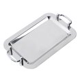 thumbnail image 1 of Stainless Steel Plate, Crafted Buffet Plate with Mirror Finish Elegance for Hotel, Restaurant, and Banquet, Convenient Handle Design, Large Sizzling Platter Serving, 1 of 7