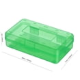 thumbnail image 3 of Dvruxg Plastic Cosmetics Case, Large Capacity Box, Hard Crayon Box Storage with Snap-Tight Lid for Office Supplies(Green), 3 of 5