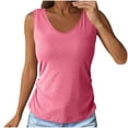 thumbnail image 1 of Cameland Tank Tops for Womens Crewneck Sleeveless Solid Color Tank Tops Summer Casual Slim Fit Undershirt, 1 of 8