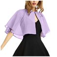 thumbnail image 1 of YOUSNH Châles et Étoles en Mousseline Douce pour Femmes pour Robe de Soirée Cape Boléro Flapper Couvre-Maillot Châles et Étoles pour Robes de Soirée PP2 Taille Unique, 1 of 3