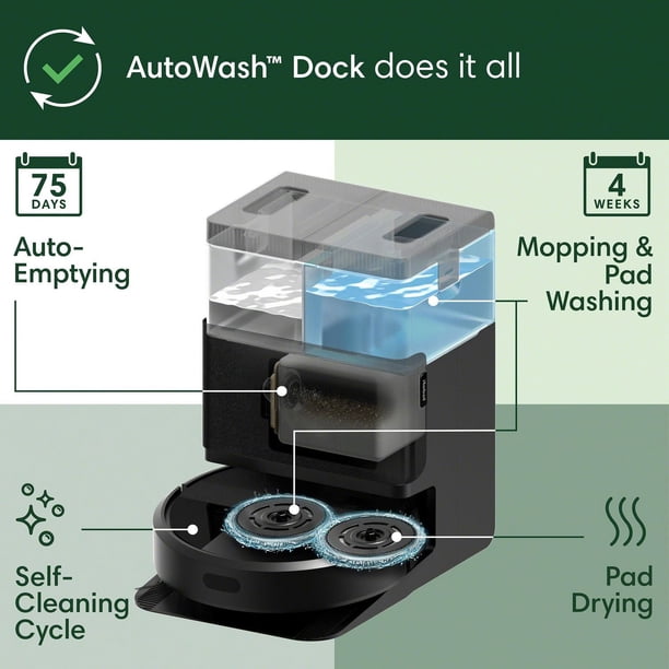 Robot Roomba® Plus 405 Combo Robot Vacuum & Mop + AutoWash™ Dock
