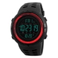 thumbnail image 4 of serony 1251 Mens Digital Sports Watch Waterproof Stopwatch Countdown Red, 4 of 7