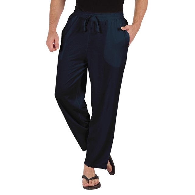 Inkmeso Solid Casual Bottom For Men's Lightweight Cotton Track Pants For Sleep/Workout Pajamas