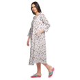 thumbnail image 2 of Moomaya Chemise de Nuit Boutonnée en Coton Imprimé pour Femmes, Robe de Nuit d'Allaitement, 2 of 5