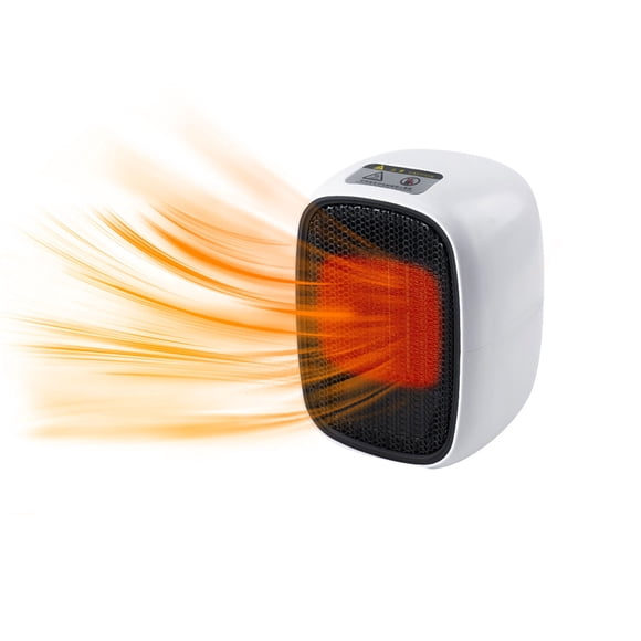 Portable Heater, 500W, Warm & Cool Fan, Winter, Home Office, Ceramic Heating, Energy Saving, Mute, Low Noise, Overheat Protection, Compact, Fast Heating, No Open Flame