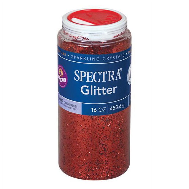 Pacon PAC91740-2 1 Lb Spectra Pailleté, Rouge - 2 Chacun