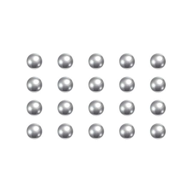Unique Bargains 3/16' Chrome Steel Bearing Balls G5 Precision 30 Pack