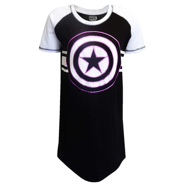 Marvel Comics Character Women's Dorm Nightowns Sleep T-Shirts