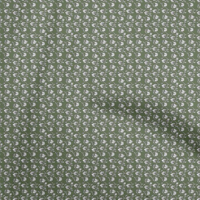 oneOone Rayon Light Green Fabric Asian Block Fabric For Sewing Printed Craft Fabric By The Yard 56 Inch Wide
