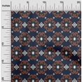 thumbnail image 1 of oneOone Cotton Poplin Fabric Diamond & Swirl Ikat Printed Fabric 1 Yard 42 Inch Wide, 1 of 4