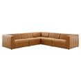 thumbnail image 1 of Modway Bartlett Sectionnel Moderne 5 Pcs en Similicuir, Fini Beige, 1 of 11