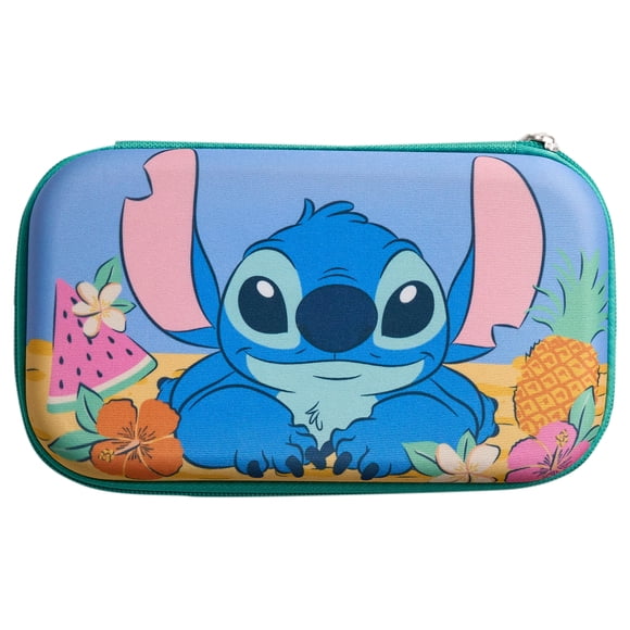 Étui à crayons Stitch Disney avec tirette de fermeture éclair, bleu/multicolore, 1 unité
