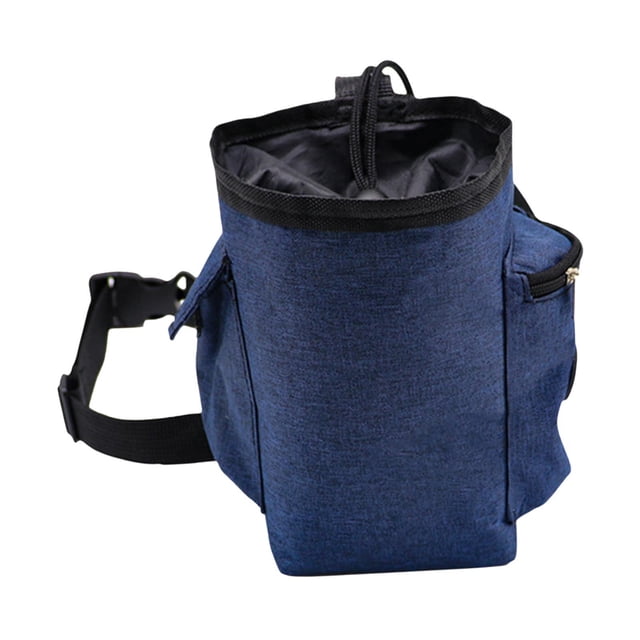 KLKCMS Climbing Chalk Bag Easy Carrying Storage Bag for Workout Climbing Gymnastics Blue