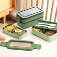 thumbnail image 4 of Insulated And Sealed Portable Compartmented Lunch Box For Students And Office Workers That Can Be Microwaved, 4 of 6
